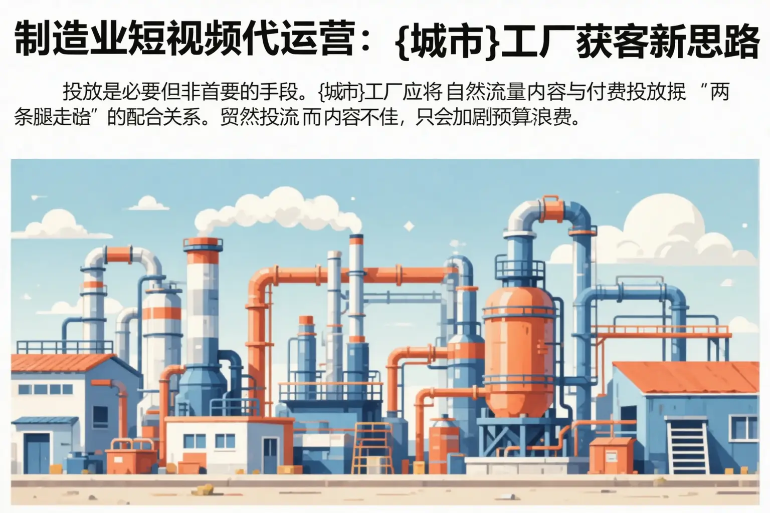 制造业短视频代运营:固阳工厂获客新思路